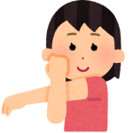 肩の前のストレッチ