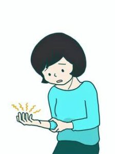 肘が痛い女性